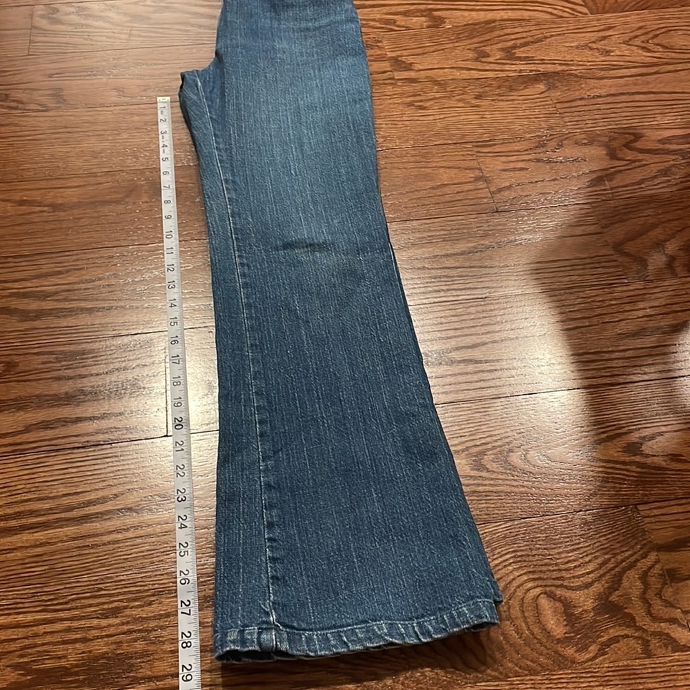 PIAZZA SEMPIONE  made in ITALY women’s boot cut Med wash denim jeans stretch 38 - Picture 9 of 14